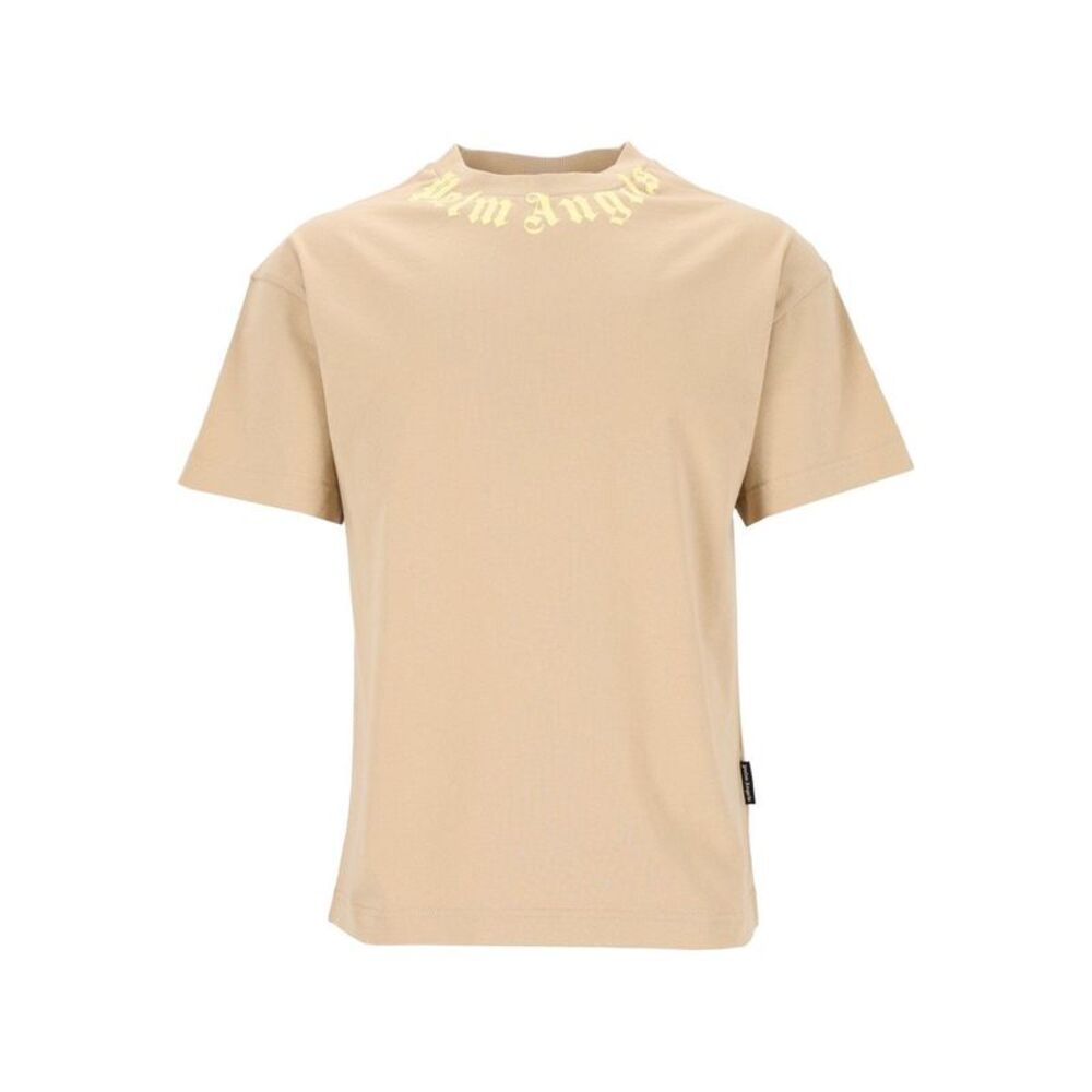 Palm Angels Men Neck Logo T-Shirt